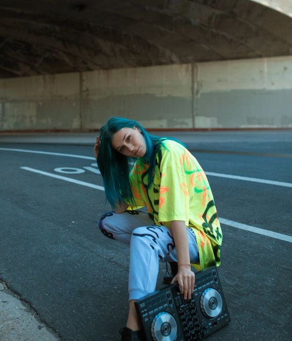 Street art interpretation of ancient Silk Road with graffiti patterns and neon accents